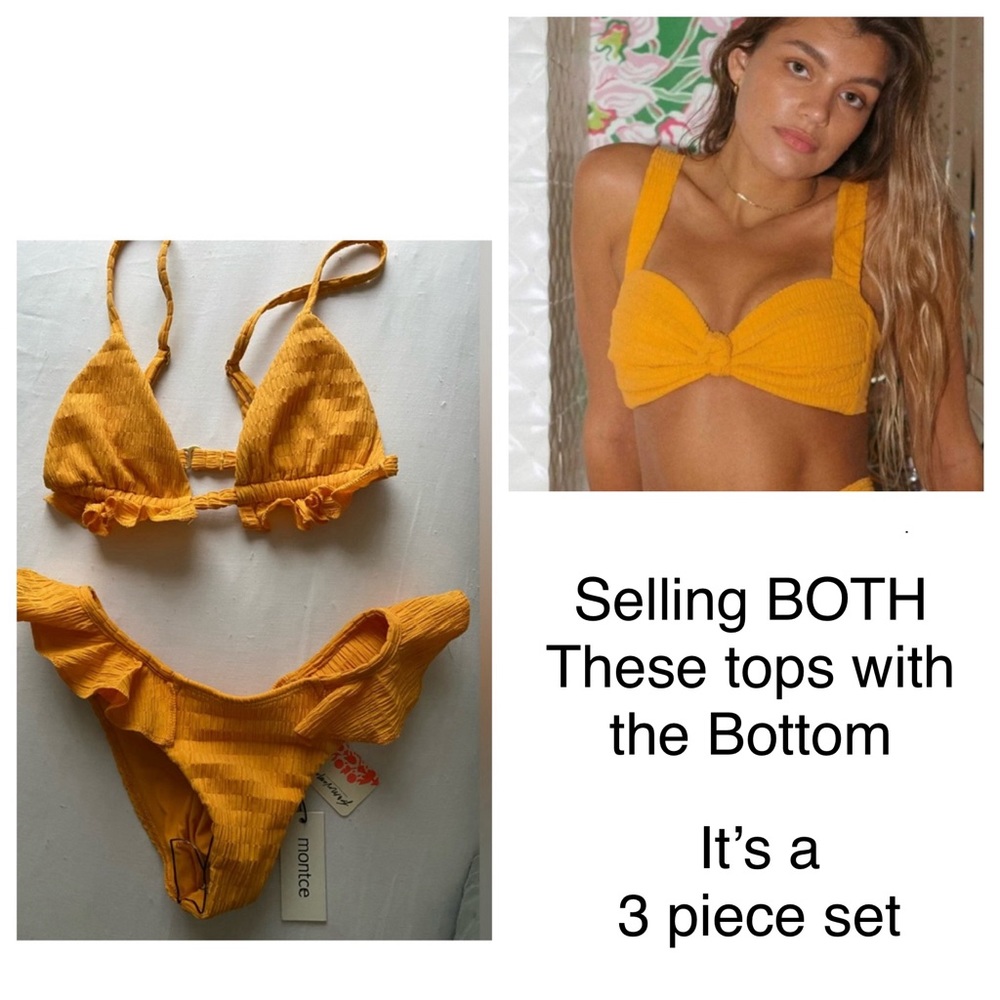 Montce swim 3 piece bikini (two style tops)